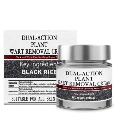 1/2PCS Dual-Action Renewal Cream - Black Rice Exfoliant Professional Skin Treatment Cream Soothing Repair Hydrating Natural Ingredients for All Skin Types (1PCS)