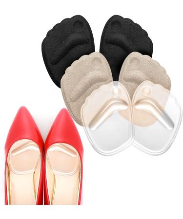 Wllhyf Metatarsal Pads - 3 Pairs Anti-Slip High Heel Inserts for Men & Women | Reusable Gel Cushions for Foot Pain Relief - Buy Online on GoSupps.com