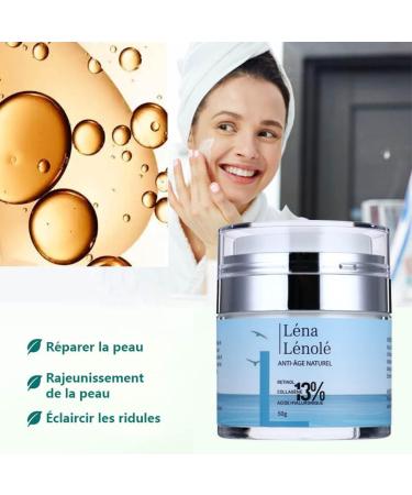 L NA L NOL - Anti-Wrinkle Cream for Women & Men - Anti-Aging & Dark Circles - Hyaluronic Acid - Retinol Collagen Vitamin C Plants - All Skin Types - 100% Natural and Vegan - Highly Concentrated (13%) - Buy Online on GoSupps.com