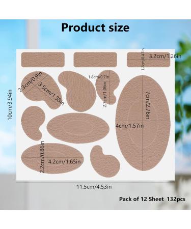 132PCS Moleskin Tape Adhesive Pads for Blisters Prevention on Heels & Feet | Fabric Padding for Boots & Hiking | Reduce Friction & Pain | 12 Sheets - Buy Online on GoSupps.com