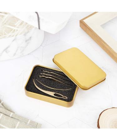 Dreadlocks Tool Set with Metal Gift Box - 5 Pieces for Locs Tightening and Extensions in Gold - Buy Online on GoSupps.com