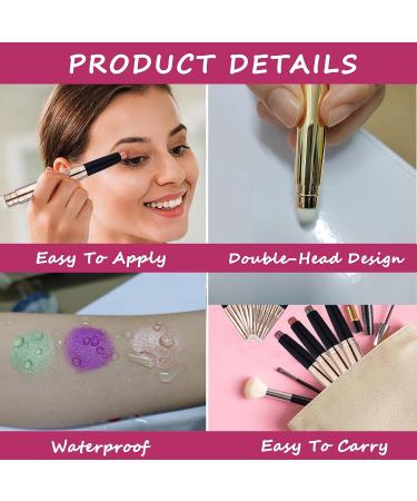 Bright Green Eyeshadow Stick - Long Lasting Waterproof Cream with Glitter Shimmer - Hypoallergenic Eye Makeup for Smooth Application - Buy Online on GoSupps.com