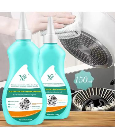 Cookware Cleaning Paste | 150ml Effective Pan Bottom Gel Cleaner for Kitchen - Stainless Steel Cleaning Paste Strong Stubborn Grease & Grime Remover for Removing Dirt Oil Stains - Buy Online on GoSupps.com