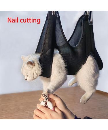 Qrity Cat & Dog Care Hammock Set - Black - Nail Cutting & Fur Care Essentials - Buy Online on GoSupps.com