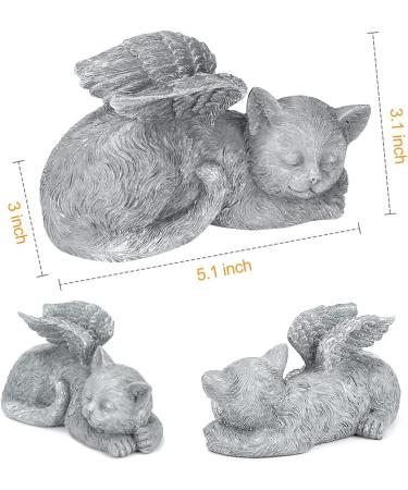 CestMall Dog Angel Pet Memorial Statue - Resin Sleeping Cat Memorial Ornament for Home Garden - 5.1x3x3.1in - Buy Online on GoSupps.com