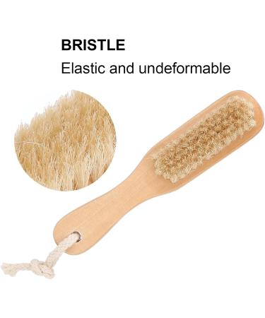 Foot Brush & Pumice Stone with Handle Wooden Foot Bristle Brush Pumice Stone Foot Callus Remover Double Sided Foot Scrubber for Men & Women - Buy Online on GoSupps.com