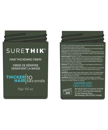 SureThik Hair Thickening Fiber Starter Package - Includes Medium Brown Fiber Holding Spray & Application Tools - Perfect for Instant Volume & Coverage - Buy Online on GoSupps.com