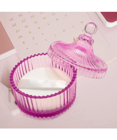 Large Body Powder Puff and Powder Container Crystal Case for Dust Puff Powder applicator with Box for Face and Body (pink) - Buy Online on GoSupps.com