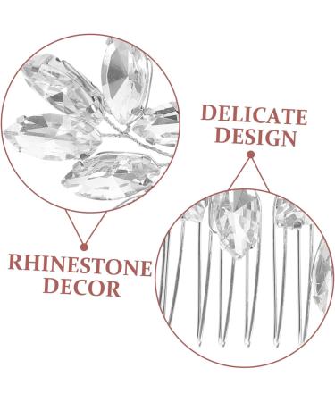 Housoutil Crystal Hair Accessories Hair Clip Hair Barrettes Wedding Decor Tiara Wedding Hair Accessories Hair Pin Rhinestone Bobby Pins Rhinestone Hair Comb Headgear Zinc Alloy Gem Bride - Buy Online on GoSupps.com