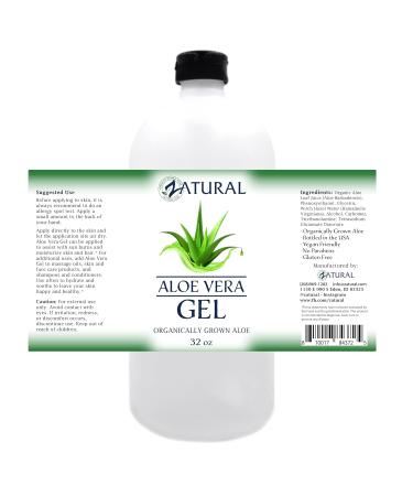 Aloe Vera Gel 32oz - Natural Moisturizing & Soothing Gel for Skin | International Shipping Available - Buy Online on GoSupps.com