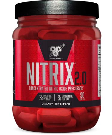 BSN Nitrix 2.0 Nitric Oxide Precursor - Unflavored - 90 Tablets
