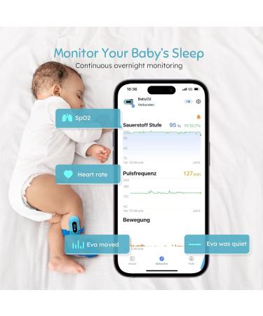 Buy Baby Pulse Oximeter & Sleep Monitor - Babyo2 S2 for O2 Saturation & Heart Rate (0-3 Years) | International Shipping Available - Buy Online on GoSupps.com