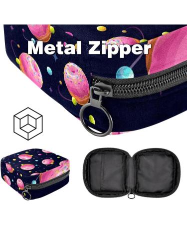 Portable Women's Binding Storage Bags | Menstrual Cup Pocket & Pads for Teen Girls | Space & Donut Planet Designs - Buy Online on GoSupps.com