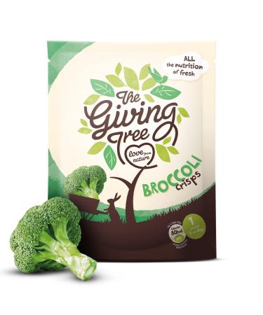 The Giving Tree Vacuum Fried Broccoli Crisps Vegan Gluten Free Nutritional Crisps 18g