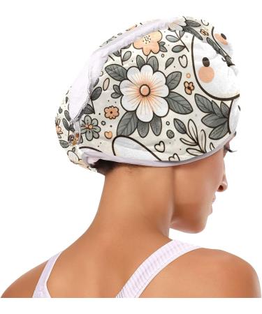 Super Absorbent Rabbit Carrot Hair Towel 2 Pack - Quick Dry Hair Turbans with Button Twisty Wrap for Women & Girls - International Shipping Available - Buy Online on GoSupps.com