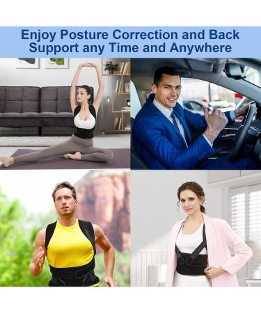 Back Brace Posture Corrector for Men and Women Back Straightener for Scoliosis and Hunchback Correction Adjustable and Breathable Posture Back Brace for Waist Back and Shoulder Pain -M(34"-41") - Buy Online on GoSupps.com