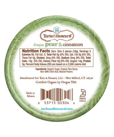 Torie & Howard Pear & Cinnamon Candy Tin - 2 oz | Natural Gourmet Treats - Buy Online on GoSupps.com