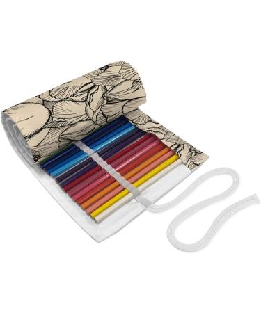 ABAKUHAUS Botanico Roll Up Pencil Case Vintage Madre Natura Arte Durable & Portable Pencil Organizer 36 Holes Beige and Talpa - Buy Online on GoSupps.com