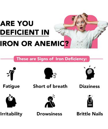 Liposomal Iron Supplement 42mg with Folic Acid & Vitamin B12 | Increase Iron Levels | Stomach Friendly | 60 Count - Buy Online on GoSupps.com