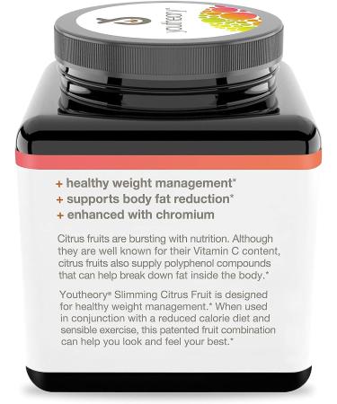 Youtheory Citrus Fruit Advanced with Chromium 60 Count - Boost Energy and Metabolism - Buy Online on GoSupps.com
