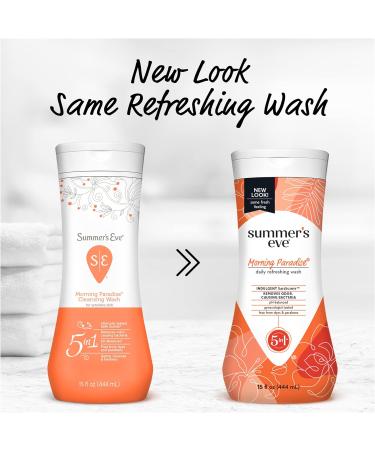 Summer's Eve Morning Paradise Feminine Body Wash 15 fl oz - pH Balanced, Refreshing All Over - Pack of 1 - Buy Online on GoSupps.com