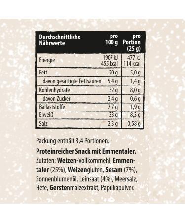 Dr. Karg s Emmental Cheese Protein Snack - Crispy Vegetarian 30%+ Protein & Low Carb 14x85g - Healthy Snack Option - Buy Online on GoSupps.com