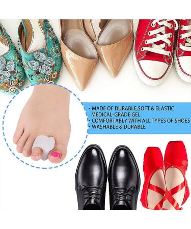 Toe Spreader & Orthosis - 5 Pairs Soft Silicone Separator for Pain Relief After Yoga | Small & Older Toes - Buy Online on GoSupps.com