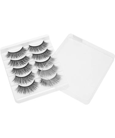 Reusable Eyelashes Lightweight and Portable 5 Pairs 6D False Eyelashes Hand Made Eyelashes Soft and for Salon for Home(GL701) - Buy Online on GoSupps.com