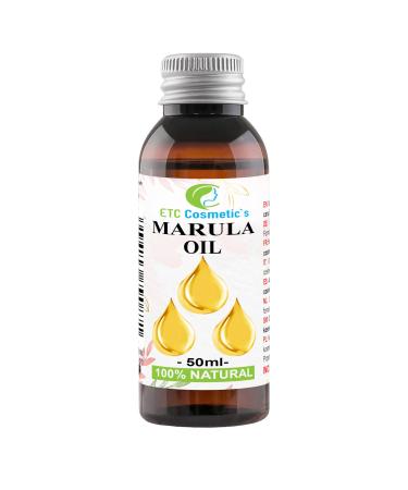 Marula oil 50ml | Organic | Beauty Oil for Face and Hair | Cold Pressed 100% Natural | Anti-Aging Formula Unrefined
