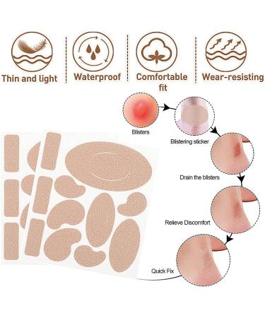 Premium Moleskin Tape Flannel Adhesive Pads - 165PCS (15 Sheets) for Blister Prevention on Feet - Anti-wear Heel Stickers for Shoes - Fabric Hiking Padding - Buy Online on GoSupps.com