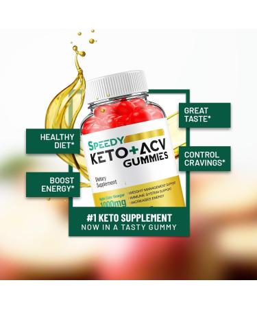 (3 Pack) Speedy Keto ACV Gummies - Advanced Formula Speedy Keto Plus ACV Gummies Apple Cider Vinegar Speedy ACV Dietary Supplement Men Women (180 Gummies) - Buy Online on GoSupps.com