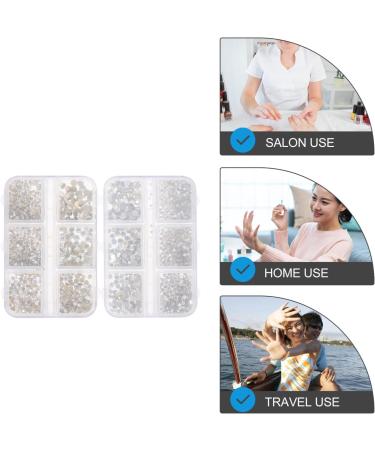 Beavorty 2 Boxes Nail Art Accessories beeds rhinestones for nails mushroom beads wax pencil for rhinestones nail diamonds nail glitter rhinestones nail art flake beads charms flat pp suite - Buy Online on GoSupps.com