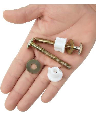 2Pcs Toilet Seat Screws  Steel Toilet Seat Hinge Bolts and Nuts  Heavy Duty Toilet Seat Fastener with Plastic Nuts and Metal Washers  Toilet Hardware Replacement for Top Mount Toilet Seat Hinges - Buy Online on GoSupps.com