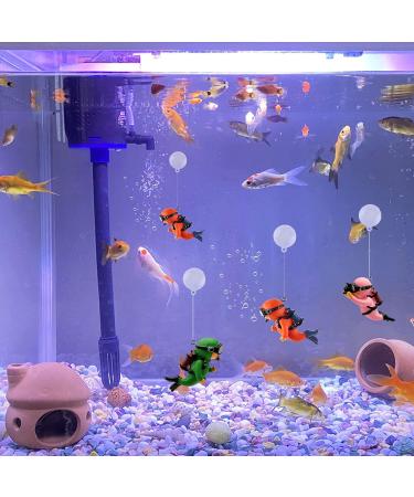 Taicols 4-Piece Floating Aquarium Decoration | Fish Tank Ornaments & Accessories | Unique Divers Ornament for Stunning Aquariums - Buy Online on GoSupps.com