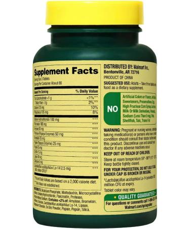 Spring Valley Multi-Enzyme Probiotic 200 Tablets + Vitamin Guide - Boost Digestive Health - Buy Online on GoSupps.com