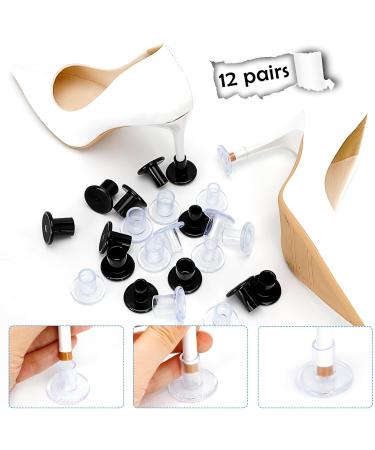 12 Pairs High Heel Protectors - S/M/L Heel Stoppers & Covers for Weddings Grass Gravel & Outdoor Events - Durable Heel Repair Caps for Women - Buy Online on GoSupps.com