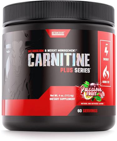 Betancourt Nutrition Carnitine Plus Metabolism and Weight Management Supplement, L-carnitine Blend, Powder, 90g (60 Servings), Passion Fruit