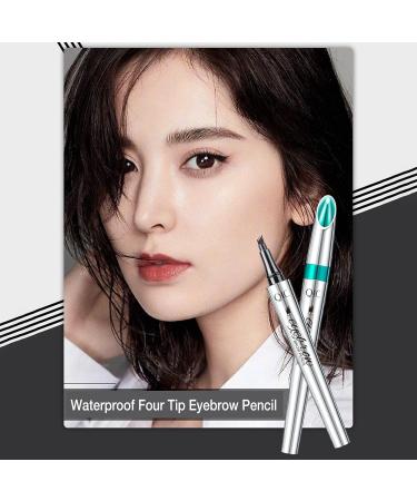 Shop Aibyk's Waterproof Four Tip Eyebrow Pencil - Durable Liquid in Dark Brown for Perfect Micro-Carved Brows - International Shipping Available - Buy Online on GoSupps.com