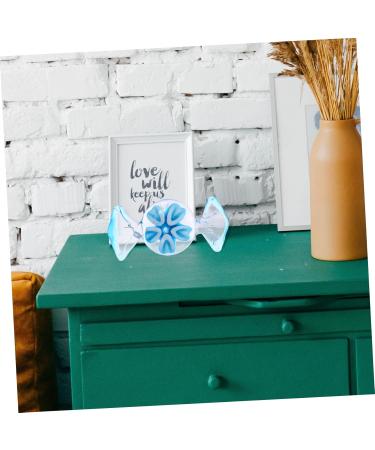 Zerodeko Christmas Decor Colored Glaze Candy Xmas Candy Ornament Decor Style Glass Candy Handicraft Glass Candy Sweet Pendant Blue 6x2.9cm - Buy Online on GoSupps.com