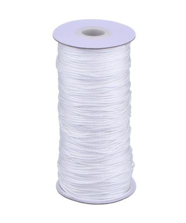 Outus 109 Yards/Roll White Braided Lift Shade Cord for Aluminum Blind Shade, Gardening Plant and Crafts(1.8 mm)