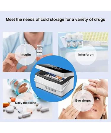 Insulin Refrigerator Mini Medicine Constant Temperature Refrigerator Digital LCD Display 0 18 C Control 10 Minute Quick Cooling Operation - Buy Online on GoSupps.com