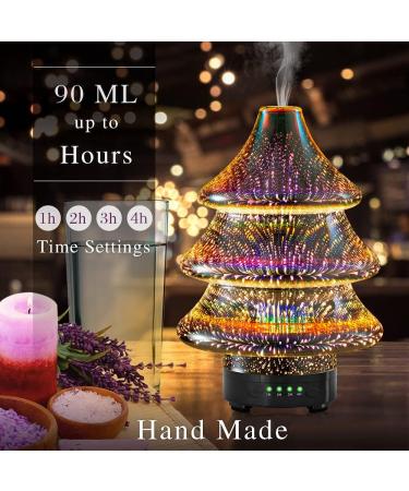Buy Aromatherapy Essential Oil Diffuser - Christmas Tree Humidifier Cool Mist Noiseless Auto-Off for Home & Office - Buy Online on GoSupps.com