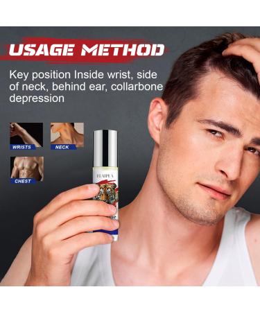CLQFDT Pheromone-Infused Men's Roll On Perfume - Woody Musk Fragrance for Attraction & Confidence - Long Lasting Essential Oil Rollerball - 10ml Travel-Friendly Scent - Buy Online on GoSupps.com