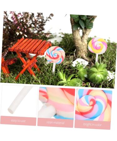 Gogogmee 20 Pcs Realistic Resin Lollipops Birthday Decorations for Boys and Girls Candy Models Random Style - Buy Online on GoSupps.com