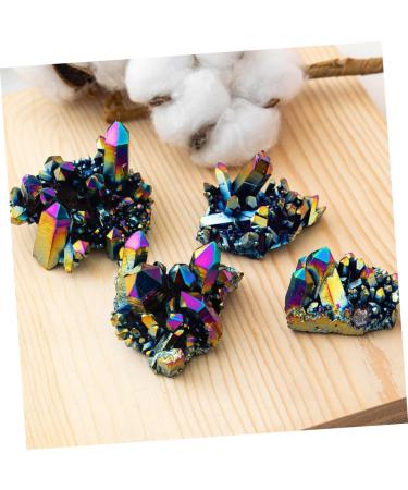 COHEALI 6 Pcs Colorful Crystal Clusters Fish Tank Decorations Meditation Crystals and Stones Crystal Gems Colorfulx3pcs 3X3CMx3pcs - Buy Online on GoSupps.com