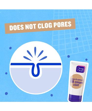 Buy Clean & Clear Cover & Correct BB Cream Light 50ml | International Shipping Available - Buy Online on GoSupps.com