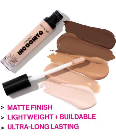 Wet 'n' Wild Megalast Incognito Full-Coverage Concealer - Fair Beige, Matte Finish with Nourishing Shea Butter - Medium-to-Full Coverage - Buy Online on GoSupps.com