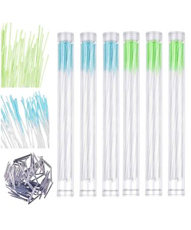 480 Pieces Earrings Hole Cleaner and 80 Pieces Clear Plastic Ear Hole Cleaning Stick Piercing Aftercare Hole Cleaner  Earring Hole Cleaner Line Ear Piercing Care Cleaning Tool for Girls Women Men