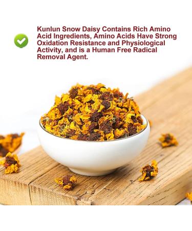 Plant Gift Natural Kunlun Snow Daisy Tea 40g141oz High Mountain Xueju Snow Chrysanthemum Flowers Herbal Tea - Buy Online on GoSupps.com