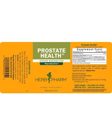 Herb Pharm Prostate Health Liquid with Saw Palmetto Extract - 4 Ounce | Supports Prostate Function | 1-Pack - Buy Online on GoSupps.com